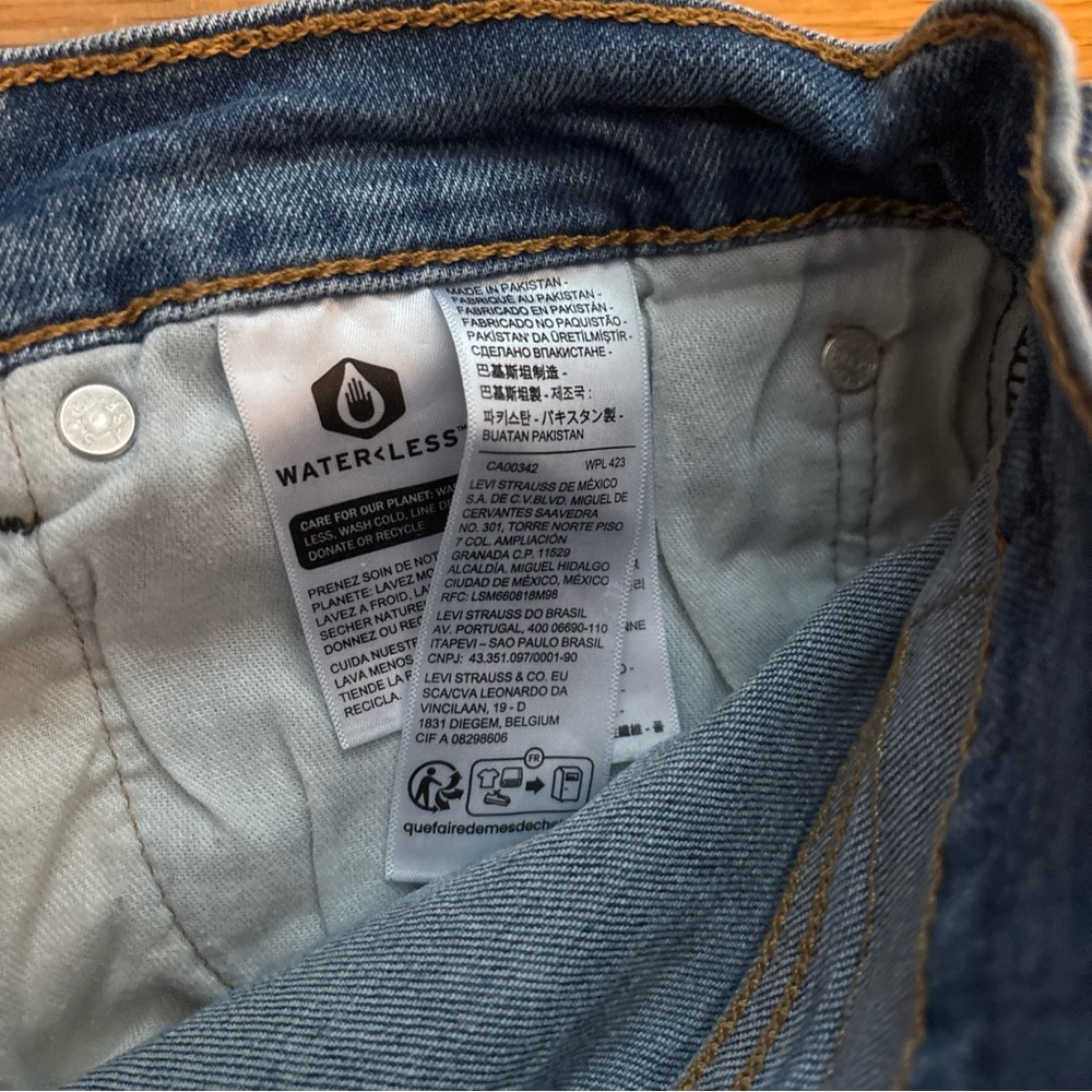 Levi's 32w x 34l Blue Denim 505 Jeans - Picture 4 of 10